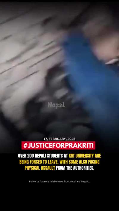 Over 200 Nepali students at KIIT University are being forced to leave, with some also facing physical assault from the authorities.