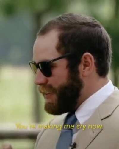 Made me cry too! They’re going to be a great husband and wife.