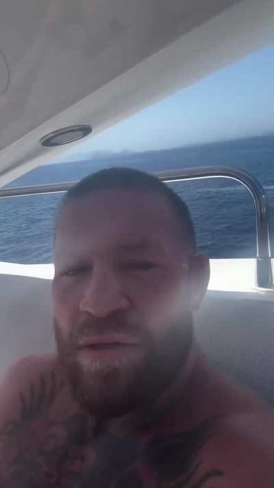 CONOR WIPING OFF COKE RESIDUE OFF HIS LIPS