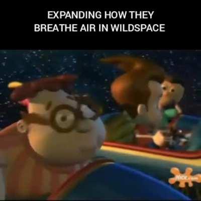 In case if they ask why they breathe air in wildspace, space magic.