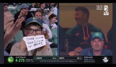 David Warner is one of the best at engaging with the crowd. Be it ipl or International never a dull moment.