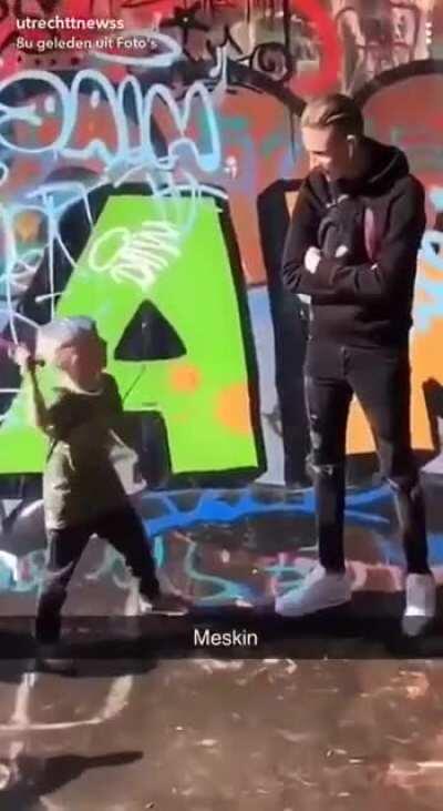 Maybe you should think twice before coming at someone three times your size