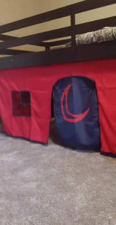 Got my kid a loft bed, he's still figuring it out.