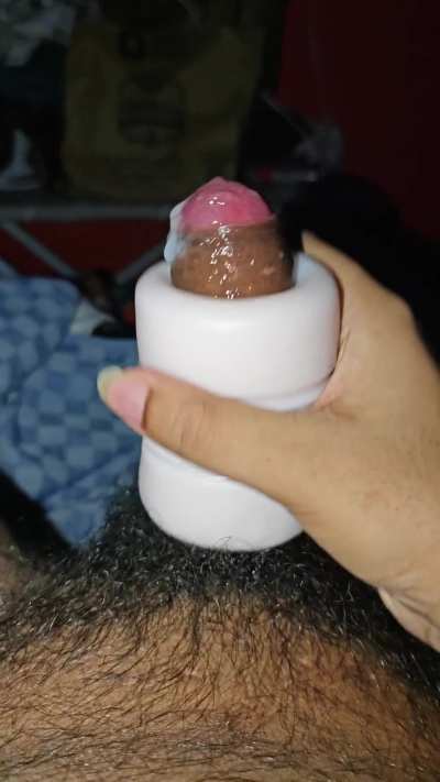 This new stroker made me cum within few pumps