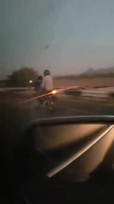 F*cking a girl on a motorcycle