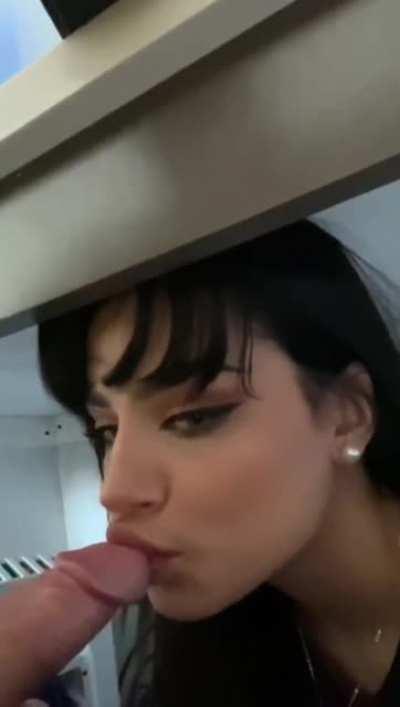 supporting from under the desk