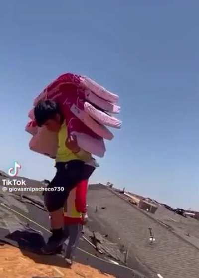 To get the shingles on the roof 