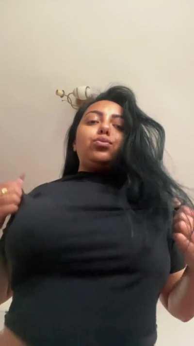 Put your face between them