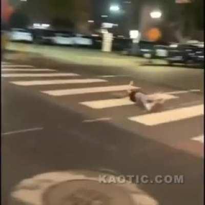 Going too fast on a skateboard