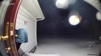 Trying to shovel my sidewalk after a snowy Ohio day. The shovel said nope.