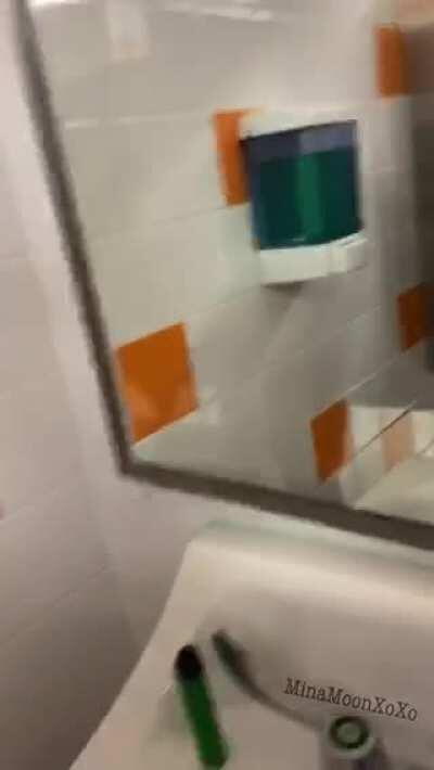 Last night Baily Base and I got a little wild in the bathroom at Duffys.