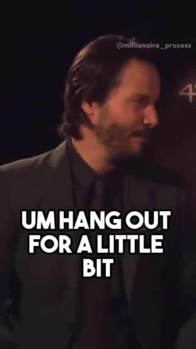 A perfect day according to Keanu