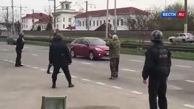 Standoff at Krasnodar highway