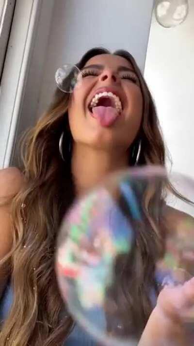 tongue out