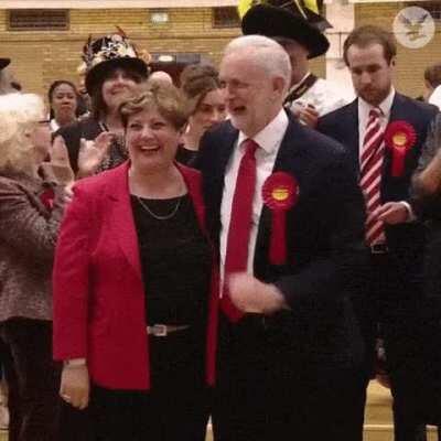 Going for a high five.