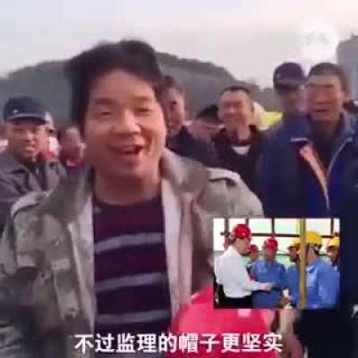 Workers helmet vs Boss’s helmet