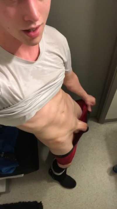 My massive cock flopping out!