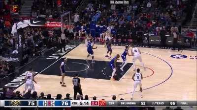 [Highlight] Jokic with the ridiculous step back to beat the shot clock