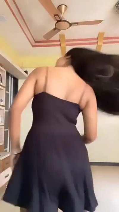 Back cheeks shake even better. Wanna bang her from front or back?