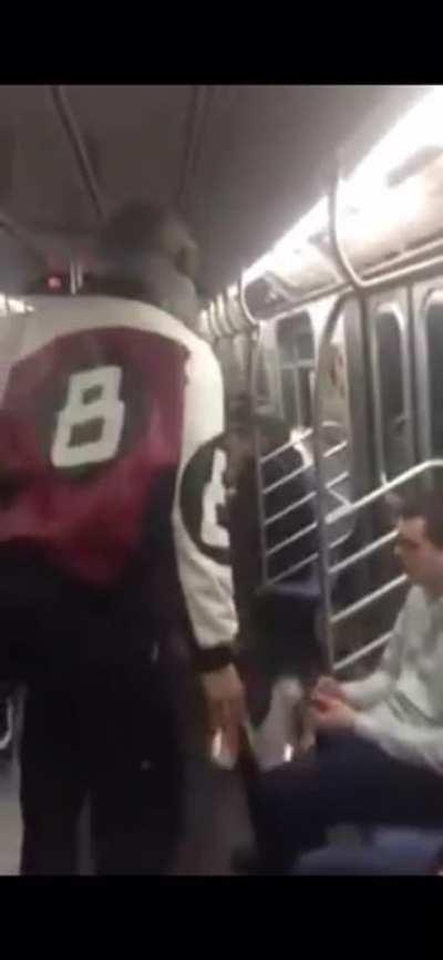 Man Slaps Soul Out of Girl on NY Subway