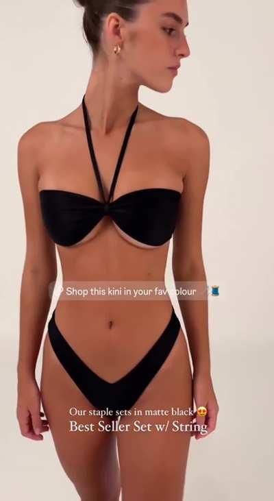 Vincijia Swim black kini - March 2024
