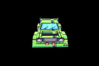 Made a small low poly car with pixel art texture