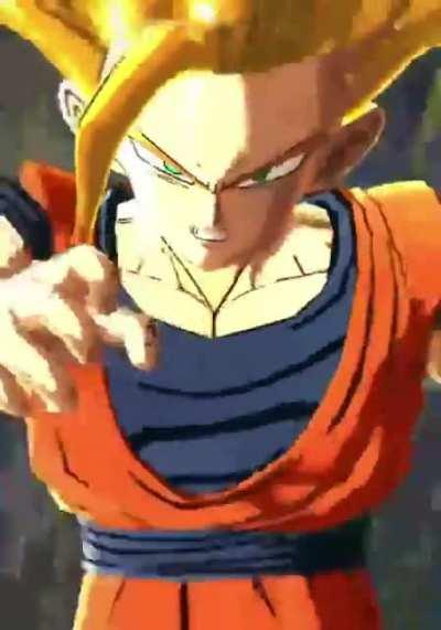 3 star Gohan vs a Z7 1400% A-18 (Raiyuden's Twitter clip edited)