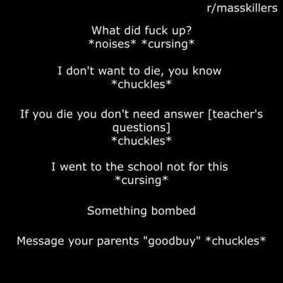 Audio recorded by schoolgirl during the Kazan school shooting.