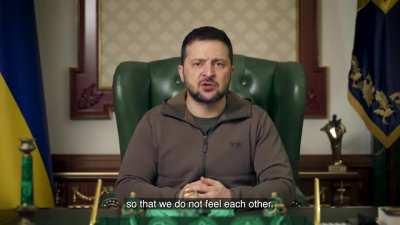 President Zelensky's Latest Address. 24/11/22. Duration 7m06. English Subtitles.