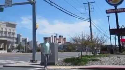 me walking to burger king