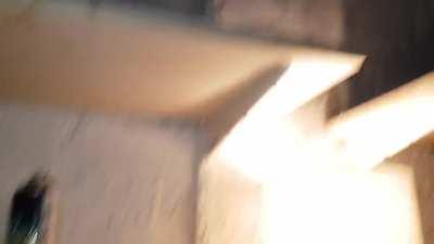 Painting in my loft during a storm. Mega vibes. (+ perfectly timed thunder roll)