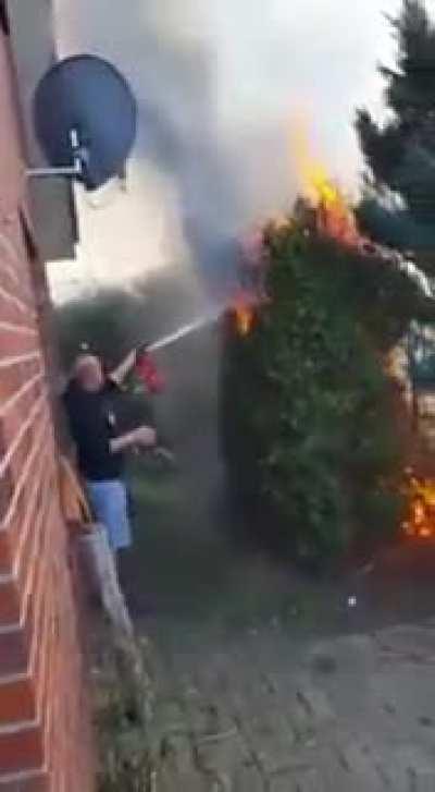 You know, my fir is currrently burning down?! Are u nuts? .... you belong in jail... he is so sick... i don't have any sympathy for you anymore...