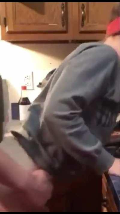 Moms new boyfriend moved in with us and he randomly will start fucking mom anywhere at anytime in the house no matter who’s around... I can’t stand that guy...