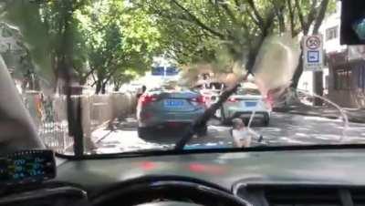 replacing windshield washer nozzle with anime figure