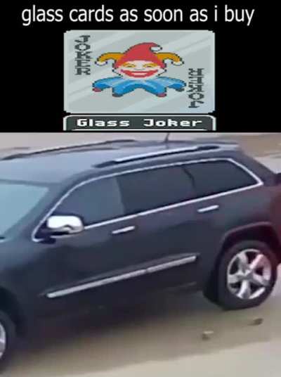 It's glass! Not steel!