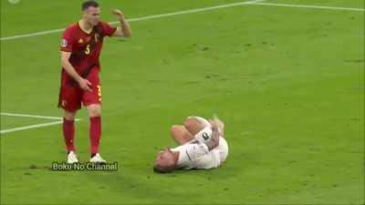 Ciro Immobile viene curato durante Belgio Italia 😳😳😳😳