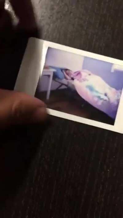 Hey guys recently I posted a “Ghost Pic” my good friend took. I only had a screenshot at that time so I had him record the actual picture of the Polaroid.
