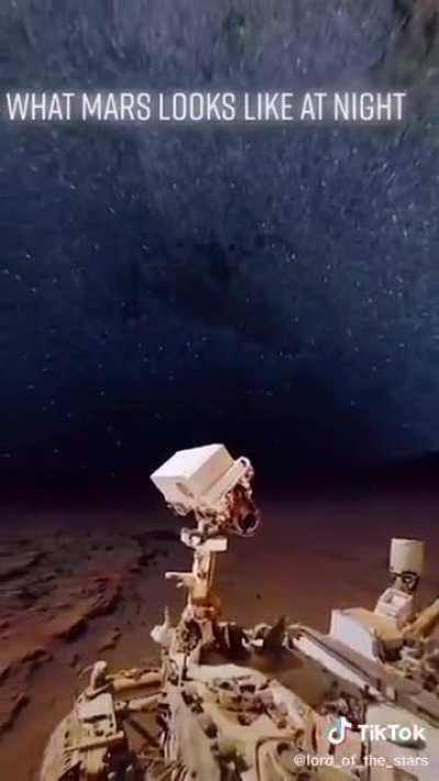 what mars looks like at night