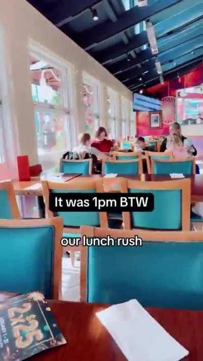 TikToker is asked to not sit on reserved tables and victimizes themselves immediately