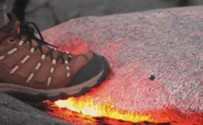 You can step on lava