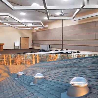 A solar tube, also called a sun tunnel, is a great way to get daylight into a dark space