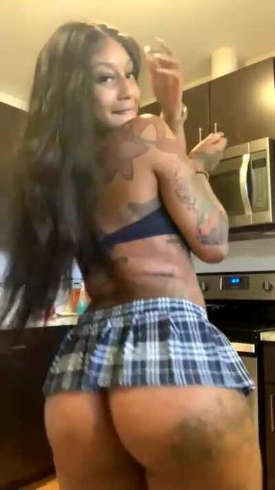 This lil booty shake just came hot off the presses