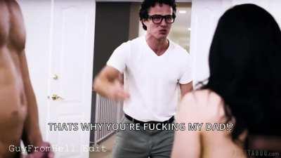 Caught fucking her boyfriends dad