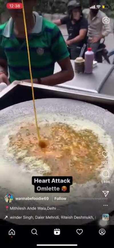 Heart attack omelette