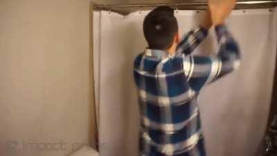 Never prank a man in the shower