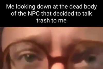 We live in a video game.