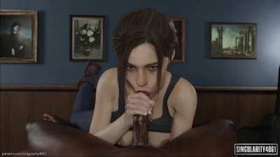 Claire sucking dick (Singularity4061)