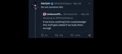 Guys, the Badger. Run away from him.