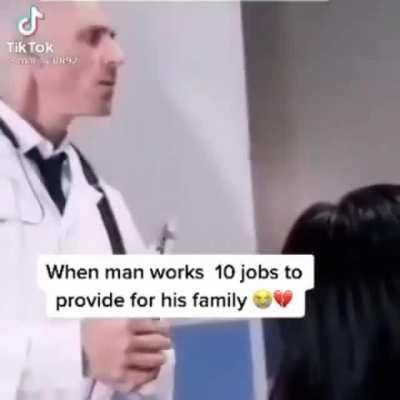 He is so brave wtf, all that for his family