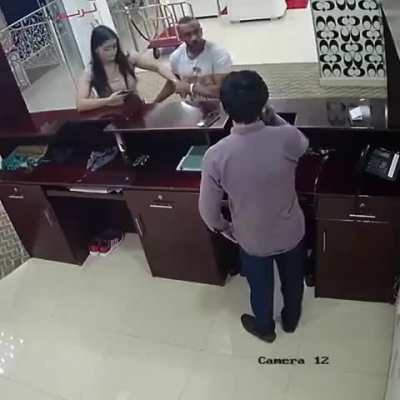 Female martial artist vs punk